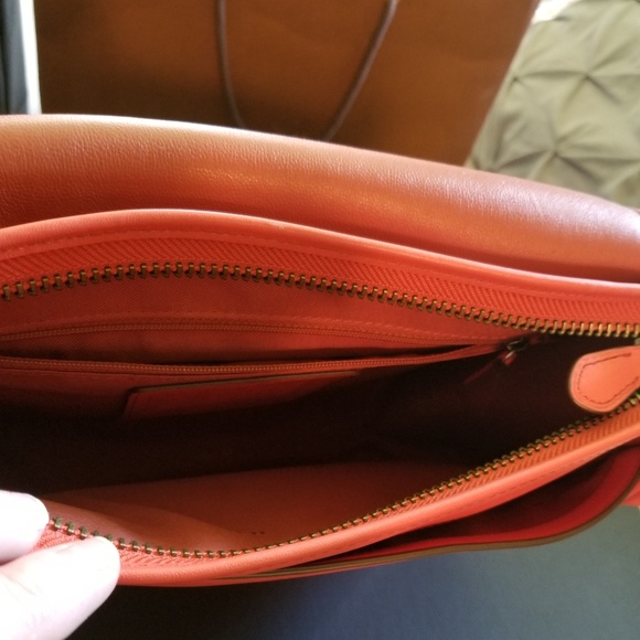 Orange Coach Saddle Bag - Picture 2 of 3